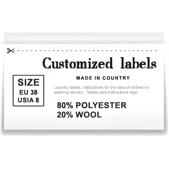 Customized hand-stitched edge and label