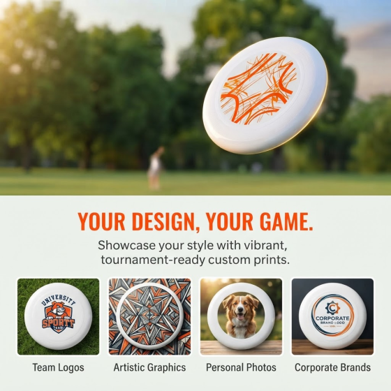 Customizable pattern sports frisbee, for fitness and entertainment