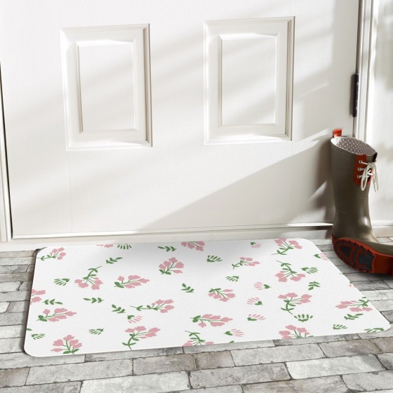 Waterproof leather kitchen floor mat, entry door PU mat, stain-resistant, custom cutting, anti-slip