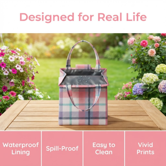 Thermal lunch box bag - portable and lightweight for students and office workers. High appearance quality. Large capacity. Thick aluminum foil. Lunch box and bag.
