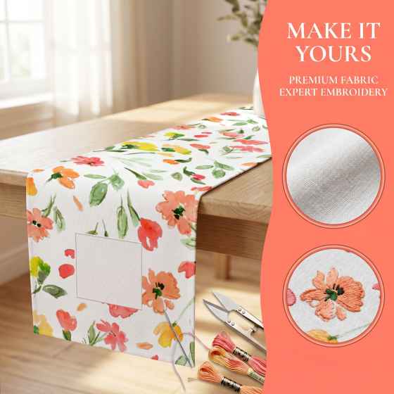 Customizable pattern table flags, essential for the dining table