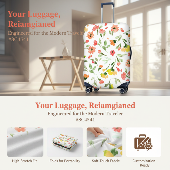 Manufacturer Hot Sale Luggage Cover Scratch Proof Waterproof Durable Suitcase Protector for Travel Business Trip