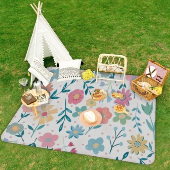 Customizable picnic mat, moisture-proof pad, thick outdoor camping, picnic, beach tent, floor mat for spring outing, waterproof lawn mat