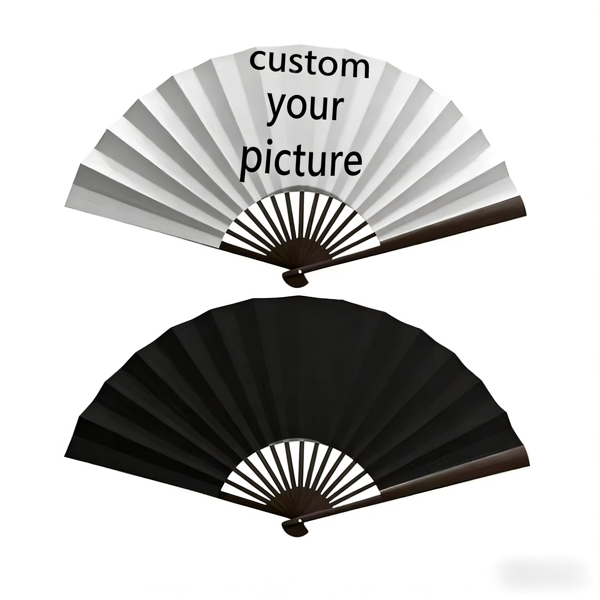 Customized folding fan - A handheld folding fan with personalized ...